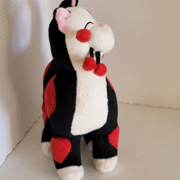 2001 Whimsiclay Art Plush by Amy Lacombe Red Heart Love Feline Cat Kitty 14" - Picture 10 of 14